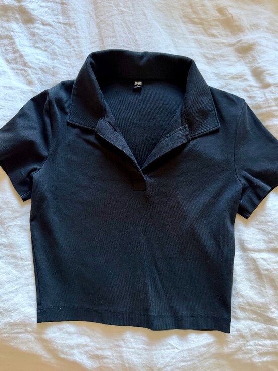 Uniqlo Tops - UNIQLO Women's Black Polo-shirts